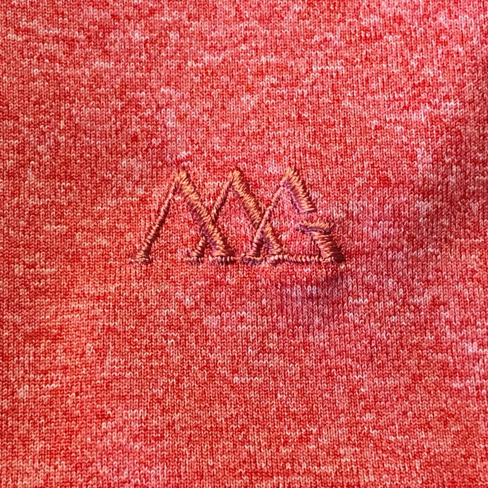 Mens Quarter Zip Size XL Red Heather Pullover Haus Of Grey Hightower Chest 48” - Picture 4 of 8